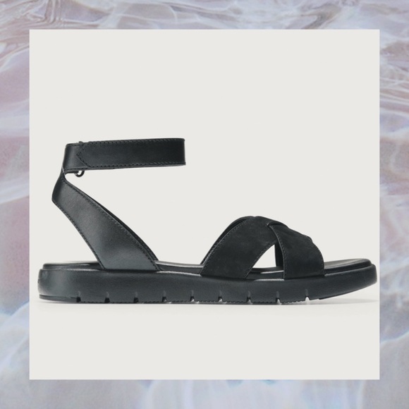 Criss Cross Flat Zerogrand Black Sandals! 7.5 [COLE HAAN] - Picture 2 of 8